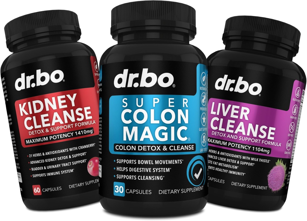 Colon Cleanser Detox & Nier Lever Reiniging - 15 dagen Colon Reiniging pillen Probiotica, Nier Lever Detox Supplement - Bowel beweging supplementen, nieren, blaas urine Tract Gallblad Pillen