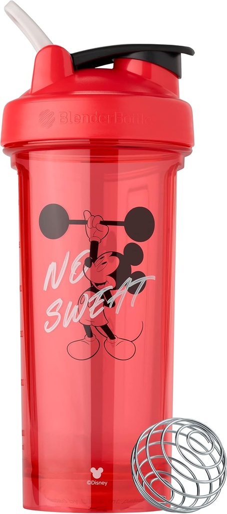 BlenderBattle Mickey & Friends Shaker Bottle Pro Series, perfect voor eiwitshakes en preworkout, 28-Ounce (C05115)