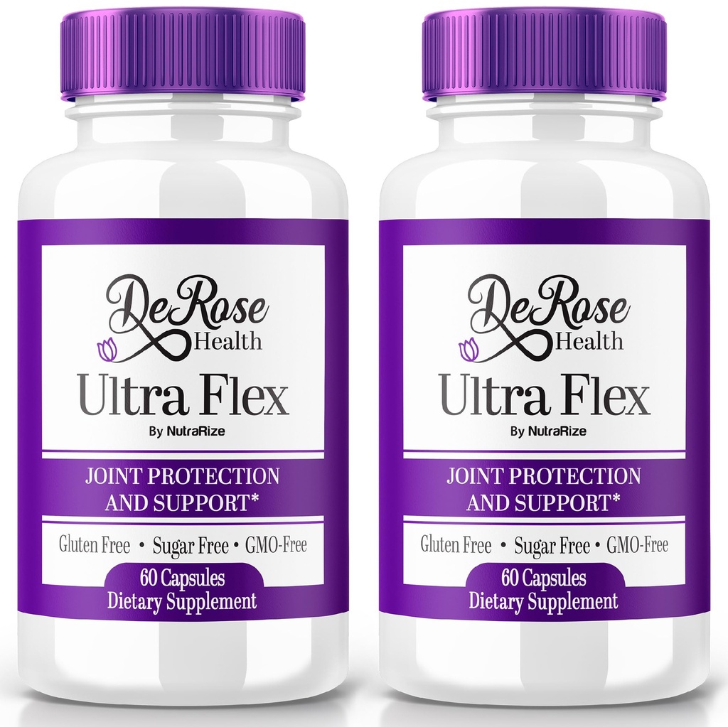 (2 Pack) Ultra Flex Capsules, Advanced Joint Support Supplement, Ultra Flex Natural Joint Health Formula, Max Strength Pillen voor gezamenlijke Wellness en Mobiliteit, UltraFlex Vitamine Reviews (120 Capsules)