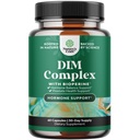 Pure DIM-supplement voor mannen met bioperine - DIM Estrogen Blocker voor mannen voor hormoonbalans en prostaatgezondheid - diindolylmethaan testosteroncomplex met Broccoli Florets - 60 capsules