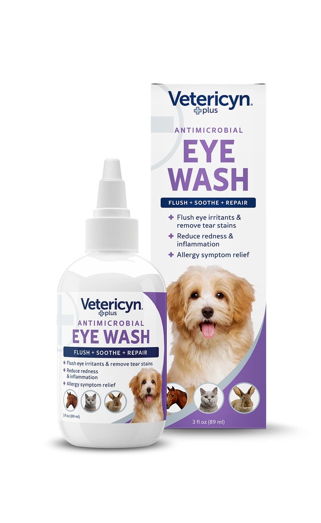 Vetericyn Plus Hond en Kat Oog Wash  3 Ounces