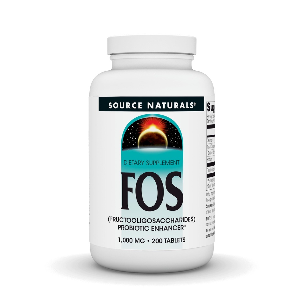 Bron Naturals FOS 1000 mg Fructooligosacchariden Probiotic Enhancer - 200 tabletten
