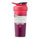 BlenderBattle Sport Sleek Geïsoleerde Roestvrij stalen Shaker Fles met Draad Whisk, 25-Ounce, Sangria Ombre 