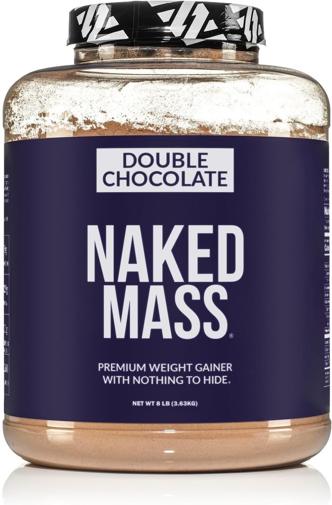 Double Chocolate Mass - 1.260 Calorieën, 50G Proteïne, Niets Kunstmatig. Alle natuurlijke Weight Gainer Proteïne Poeder - 8Lb Bulk, GGO-vrij, glutenvrij en sojavrij