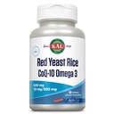 KAL Rode Gist Rijst COQ10 Omega 3, 60 Tellen