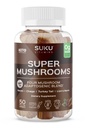 SUKU Vitaminen - Super paddo - Reishi Chaga, Turkije staart & Lions Mane Blend Gummies for Immunity - Gemakkelijk te kauwen - Niet GGO, Gluten Suiker Vrij - Espresso cafeïnevrije Flavored Gummy Vitaminen, 50 Tellen