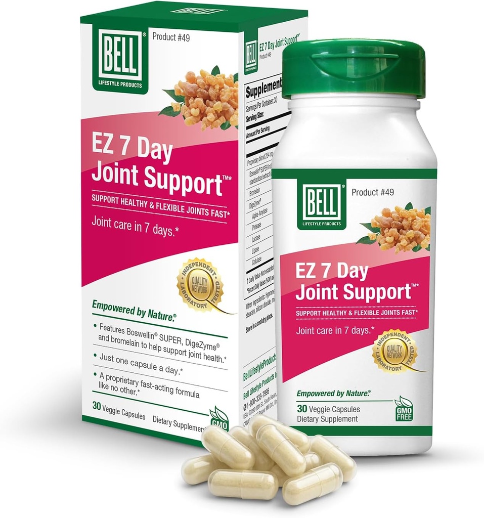 Bell EZ 7 dagen Joint Support TM - Snel-Active, Once-Daily Joint Health Supplement 