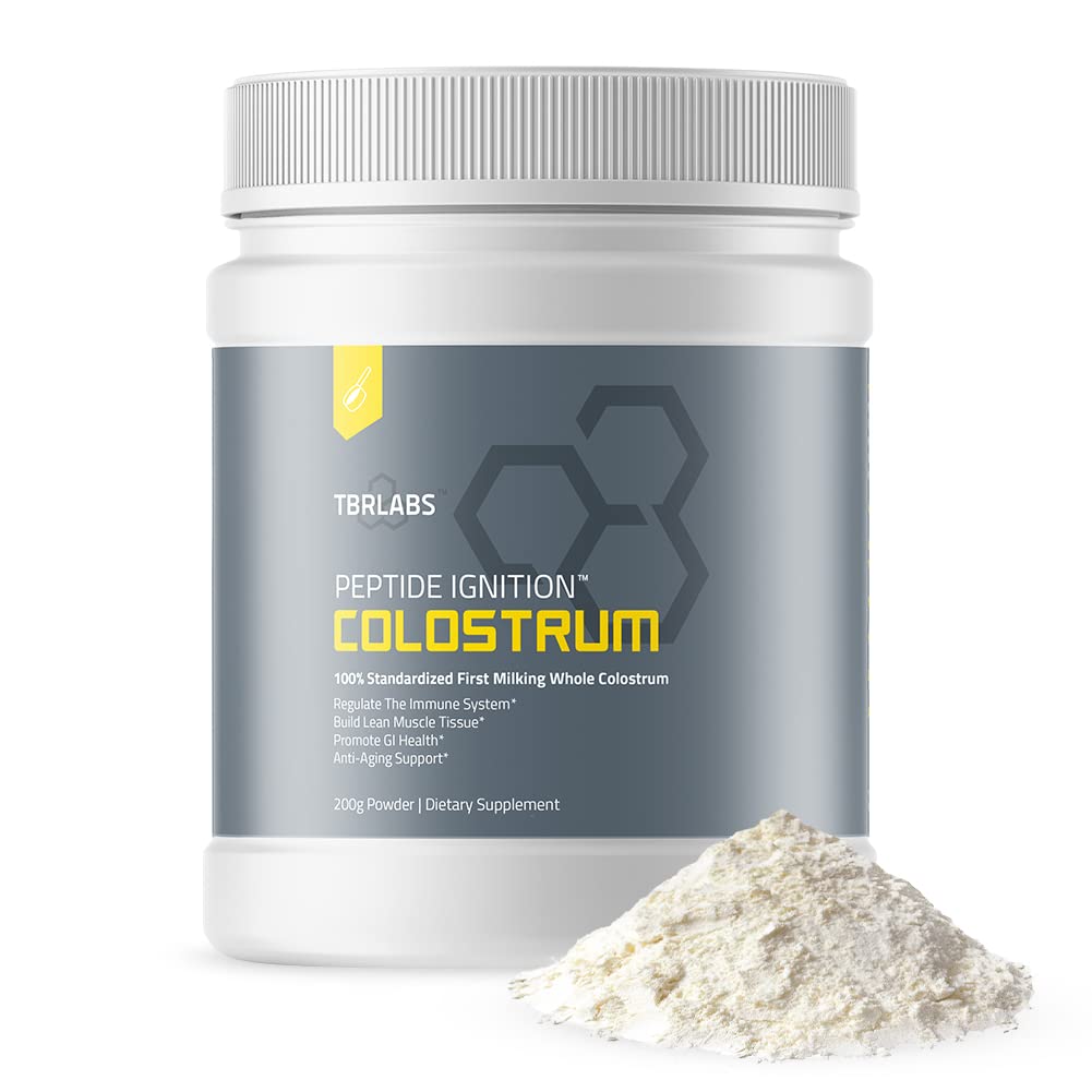 Colostrum Poeder, Gras Fed, Gut Health, Opgeblazen, Immuniteit, Huid & Haar, Bevat 400+ Bioactieve voedingsstoffen, Potent Bio available, Keto, 100% First Milking 200g (132 Servings)