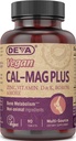 DEVA Vegan Cal MAG Plus Supplement met calcium, magnesium, zink, boron, vitamine C, D & K, 90 tabletten, 1-pack