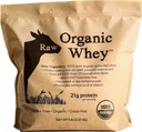 Raw Organic Whey Protein Powder, Grass Fed, Happy Healthy Cows, Undenatured, Hormone Free, Non-GMO, Gluten Free, Unflavored, Unsweeted Protein, 5LB