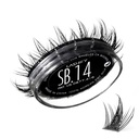 Lashify Star Burst 14mm Gossamer DIY Eyelash extensions Hervullen, De Ultieme Multi-Lengte Multi-Layered Lash, Zwart, Makkelijk Valse Lashes