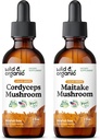 Wild & Organic Cordyceps Mushroom Tinctuur 2 fl oz & Maitake Mushroom Tinctuur 2 fl oz