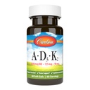 Carlson - Vitaminen A, D3, K2, 3000 mcg RAE Vitamine A, 125 mcg Vitamine D3, 90 mcg Vitamine K2 als MK-7, Bone Building, Calciumgebruik, 60 Zachte Gels