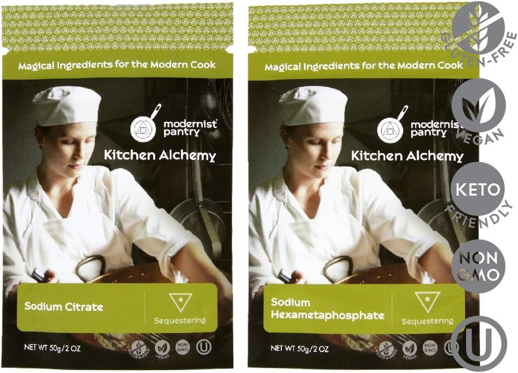 Natriumcitraat + Natriumhexametafosfaat Value Pack Niet-GMO Vegan OU Kosher Gecertificeerd - 100g/4oz