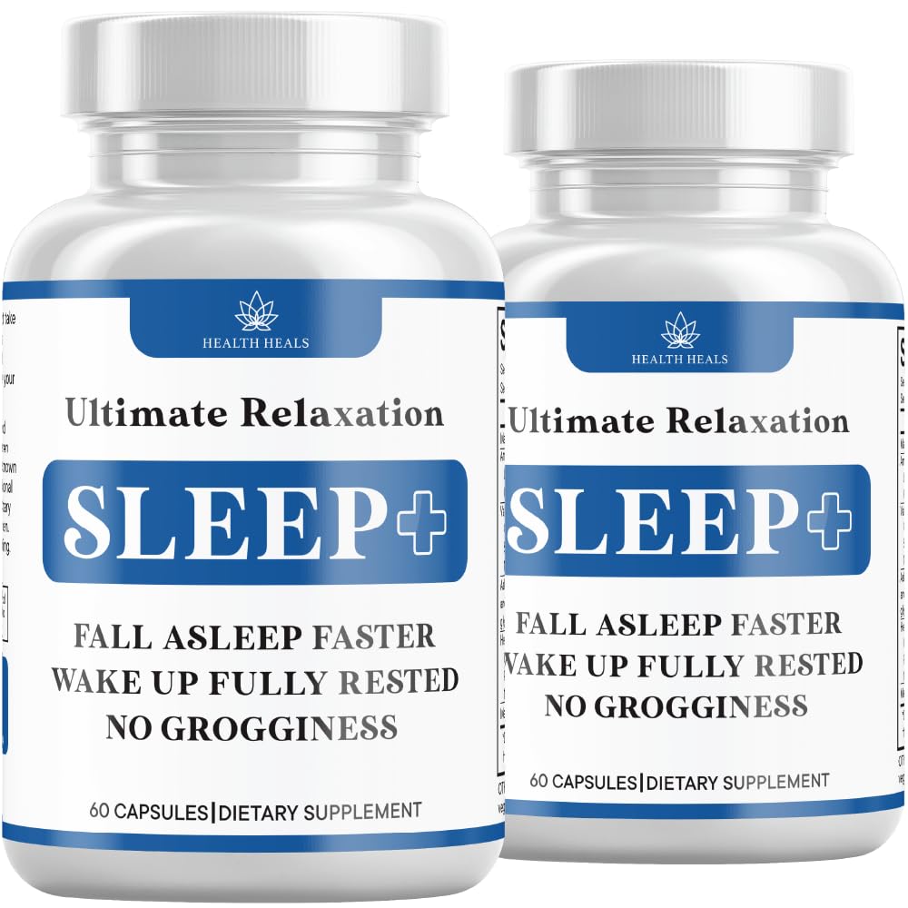 Ontspanning Slaaphulp, Natuurlijke Niet-Habit vorming, Slaapsupplement Ontwikkeld ter ondersteuning van langere en betere slaap, kamille, Magnesium, Melatonine, Ashwagandha, GABA, Drug-Free (120 Telling)