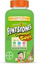 Flintstones Zure Gummy Vitaminen voor kinderen, Kinderen Multivitamine Gummies met Vitaminen C, B6, B12, A & Vitamine D, Ondersteuning Kinderen Groei en ontwikkeling, 180 Tellen