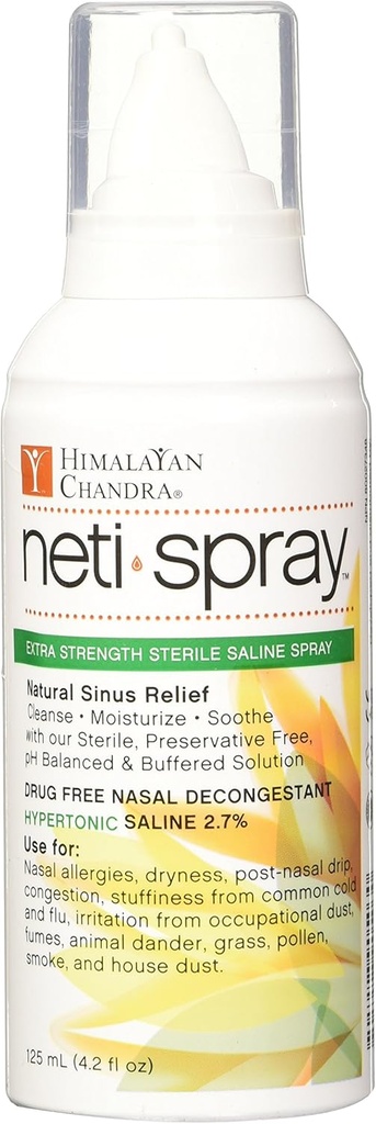 Himalaya Chandra Hypertone Adult Neti Spray, 4.2 Ounce