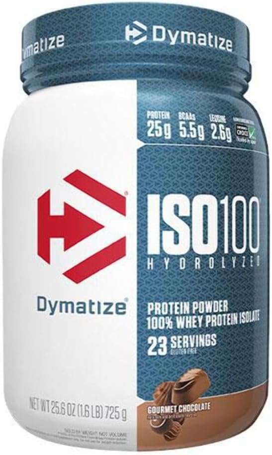 Dymatiseren ISO 100 Gehydrolyseerde Wei Proteïne Isolaat - Gourmet Chocolade 1,6 lbs