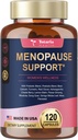 Menopauze supplementen voor vrouwen, Multi-voordeel & Complete Black Cohosh Uitgebreide formule, gemakkelijk te slikken, natuurlijke, glutenvrije, vrouwenbalans