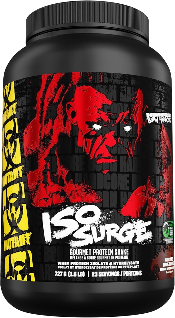 Mutant ISO Surge Wei Proteïne Poeder werkt snel om te helpen herstellen, Build Muscle, Bulk en Kracht, 1.6 lb - Chocolate Fudge Brownie