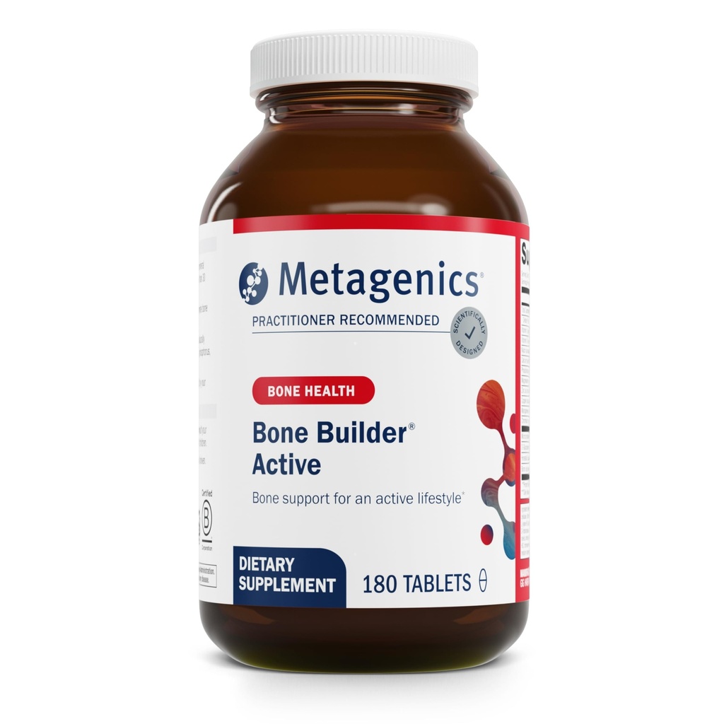 Metagenics Bone Builder Active - Calcium, Magnesium, Fosfor en Vitamine D Supplement* - Ondersteunt botdichtheid, sterkte en gezonde veroudering* - Non-GMO, Glutenvrije - 180 tabletten