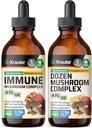 BIO KRAUTER Immune Mushroom Tinctuur 4 Fl. Oz. & Dozen Mushroom Tinctuur 4 Fl. Oz.