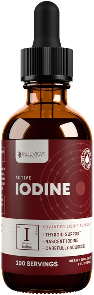 Active Iodine - Nascent Iodine Drops - Liquid Delivery for Better Absorption - Supports Healthy Energy, Vitality, & Iodine Levels