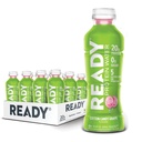 Ready® Clear Protein Water – 20g Whey Protein Isolate, Zero Sugar, Low-Calorie Sports Drink for Hydration & Recovery – Electrolytes, Essential Amino Acids – Cotton Candy Grape, 16.9 fl oz Bottles (12-Pack)