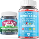 Sugar Free Phosphatidylserine Gummies for Kids + Fiber Gummies for Adults