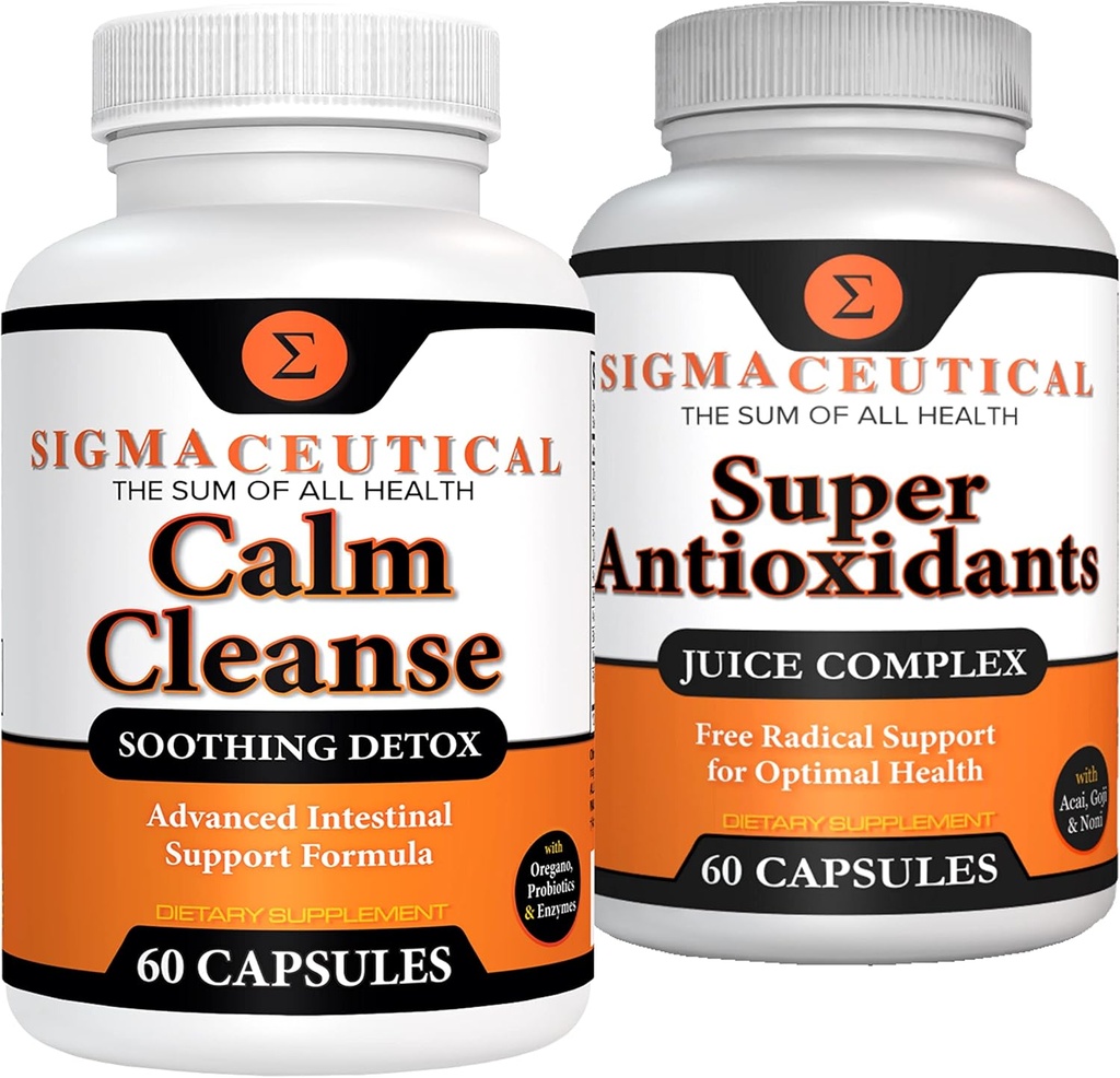 Kalm reinigen kalmerende detox + Super Antioxidant sap Complex bundel