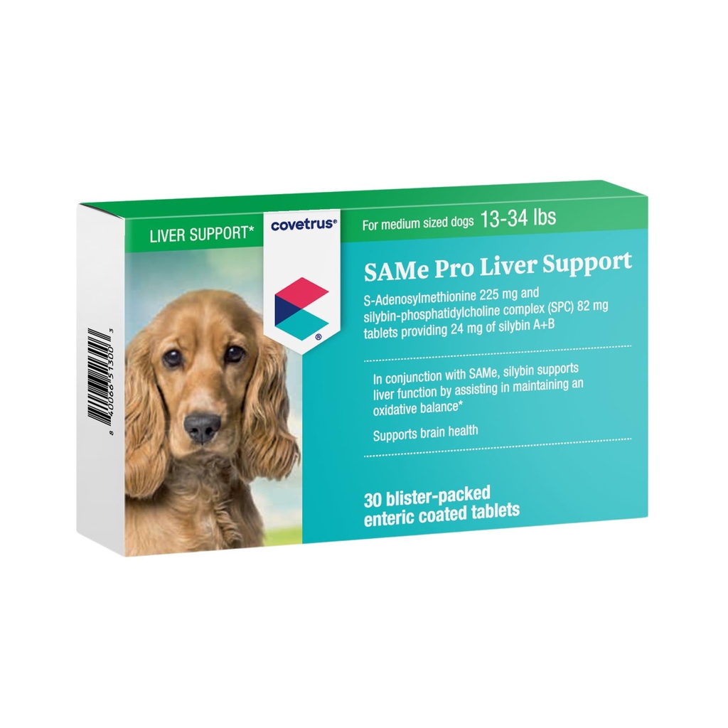 Zelfde Pro Lever Ondersteuning voor middelgrote honden, 225mg, Groen, 13-34 lb