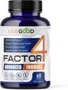LIVEGOOD™ Factor 4, Omega 3 Fish Oil with EPA & DHA, CoQ10, and Turmeric, Advanced Q10 Coenzyme & CoQ10 Supplements, DHA Supplements for Heart, Joint & Immune Support, Made in USA, 60 Count,
