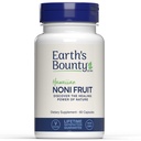 Earth's Bounty Hawaiian Noni Fruit Capsules - 60 Veggie Caps - Healthy Immune System & Joint Health Support - 100% Natural & Pure Noni - Vegetarisch