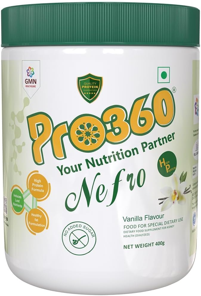 Nefr.o HP 400g (FKA Nephro) - Dialyse Care Nutritional Supplement Powder - Hoge eiwitformule Verrijkt met L-Taurine, L-Carnitine voor de nier / Renale gezondheid 