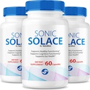 (3 Pack) Sonic Solace - Geavanceerde formule om gezond gehoor te behouden, Official Sonic Solace for Ear Health, All Natural Support for Overall Well-Being, SonicSolace Review (180 Capsules)
