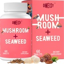 Sublingual Mushroom Complex, 18-in-1 Mushroom Supplement, Lions Mane, Reishi, Turkije Tail & More - Hersensupplementen voor Geheugen en Focus, Geheugensupplementen, Energie, Mood, Immuniteit, 60 tabletten