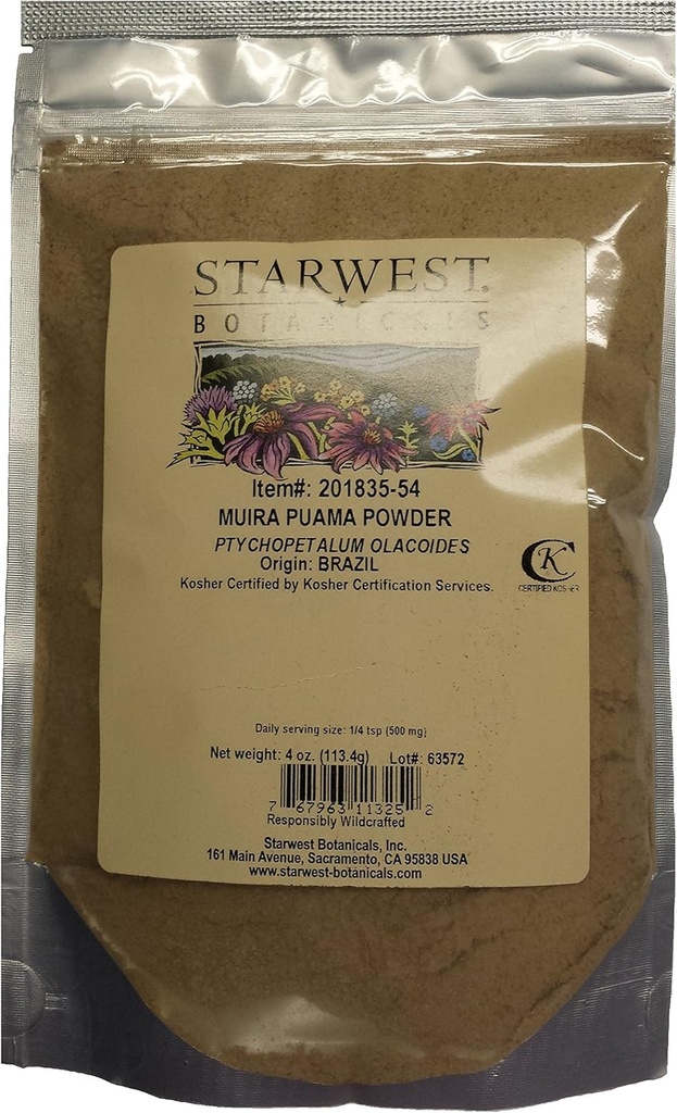 Muira Puama Wortelpoeder - 4 Oz