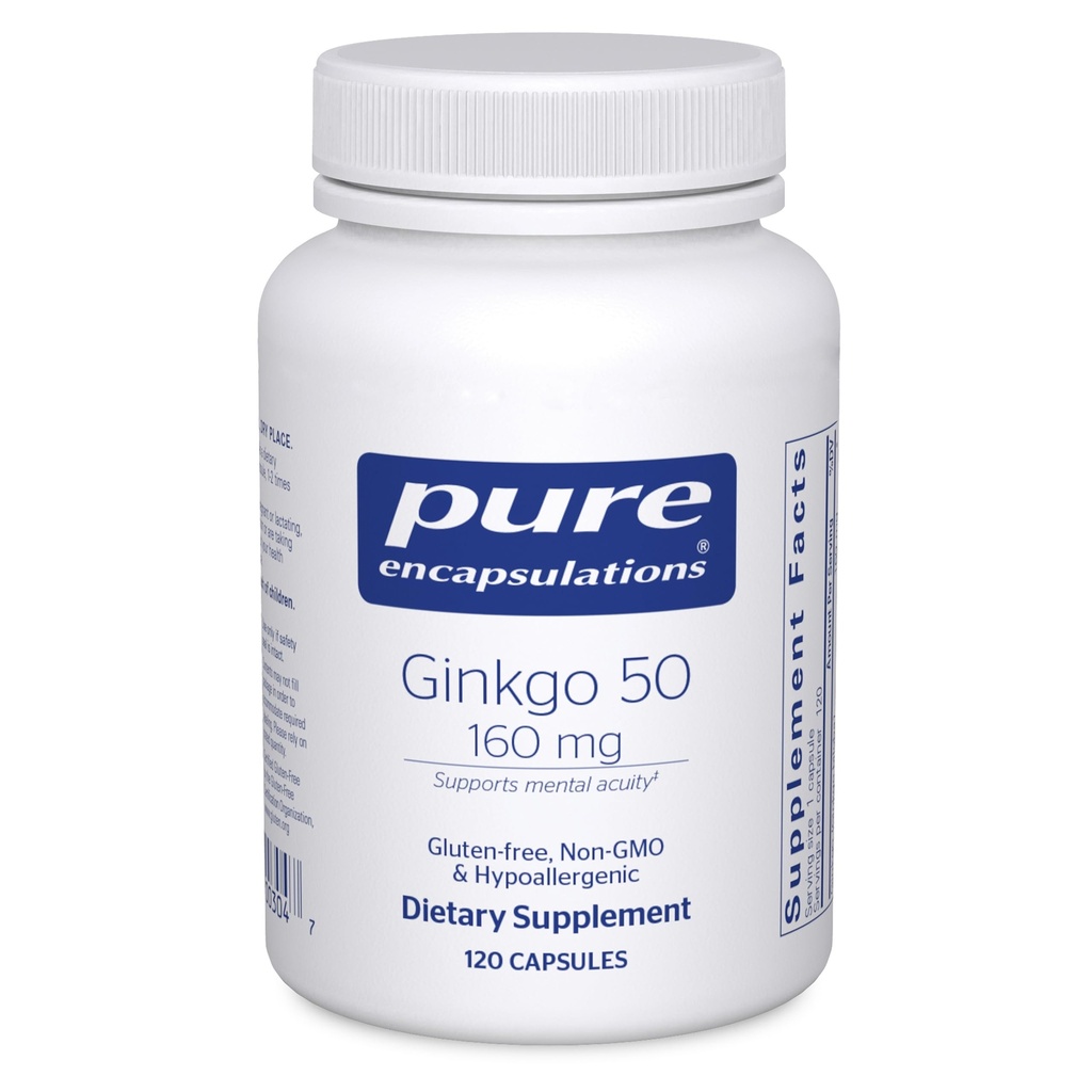 Pure Encapsulaties Ginkgo 50 160 mg 