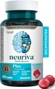 NEURIVA Plus Hersensupplement voor Geheugen, Focus & Concentratie + Cognitieve functie met Vitaminen B6 & B12 en klinisch geteste Nootropics Fosfatidylserine en Neurofactor 50ct Aardbei Gummies