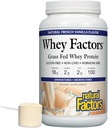 Wei Factoren door natuurlijke factoren, Gras Fed Wei Proteïne Concentraat, Aids Muscle Development en Immune Health, Franse Vanille, 2 lb