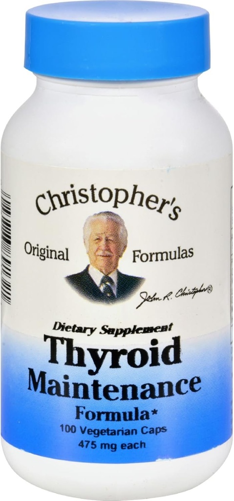 Christopher's schildklieronderhoud - 485 mg - 100 Vegetarische capsules