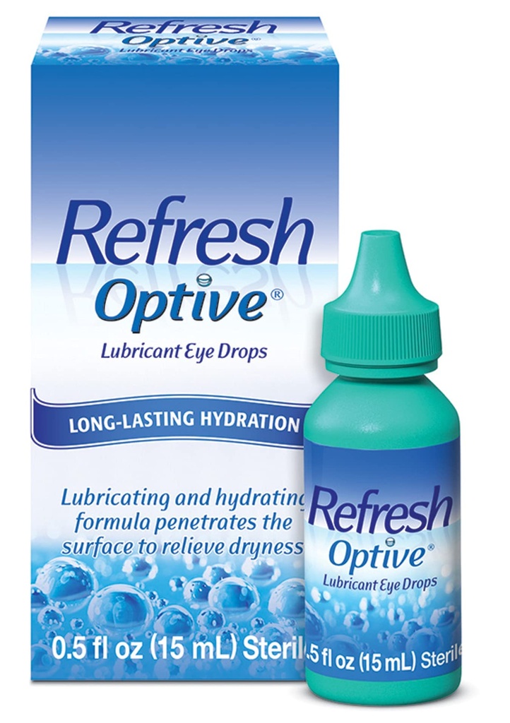 Vernieuwen Optive Lubricant Eye Drops, 0,5 Fl Oz Steriel