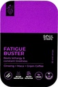 Soul Strips Moeheid Buster Ginseng, Maca, Green Coffee, vermindert geestelijke en fysieke vermoeidheid, gemengde Bessen smaak, Quick Absorb, Dagelijks gebruik, Zero Sugar, Vegan, 30 Strips Pack