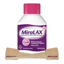 MiraLAX Laxative Powder, Zachte Constipatie Relief voor volwassenen, Stool Softener met PEG 3350, Niet stimulerende Laxative, Geen Hard Bijwerkingen, Inclusief Stirrer, 14 dosis