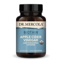 Dr. Mercola Biothin Biologische Apple Cider Vinegar en gefermenteerde Cayenne, 30 porties (30 capsules), Dieetsupplement, Digestieve Ondersteuning, Niet-GMO, USDA Biologisch