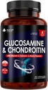 Glucosamine en Chondroitine Hoge sterkte - met MSM (365 tabletten) Extra absorptie Verrijkt met vitamine C, Glucosaminesulfaat Chondroitin Sulfaat Glutenvrij, GMP, 365 voedingssupplementen