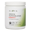 Alaya Organic Super Greens Powder - Premium Green Juice Superfood Supplement Powder - Adaptogens, Antioxidanten & Probiotica Blend - USDA Organic, Non-GMO, Vegan - 30 Servings (Mixed Berry)