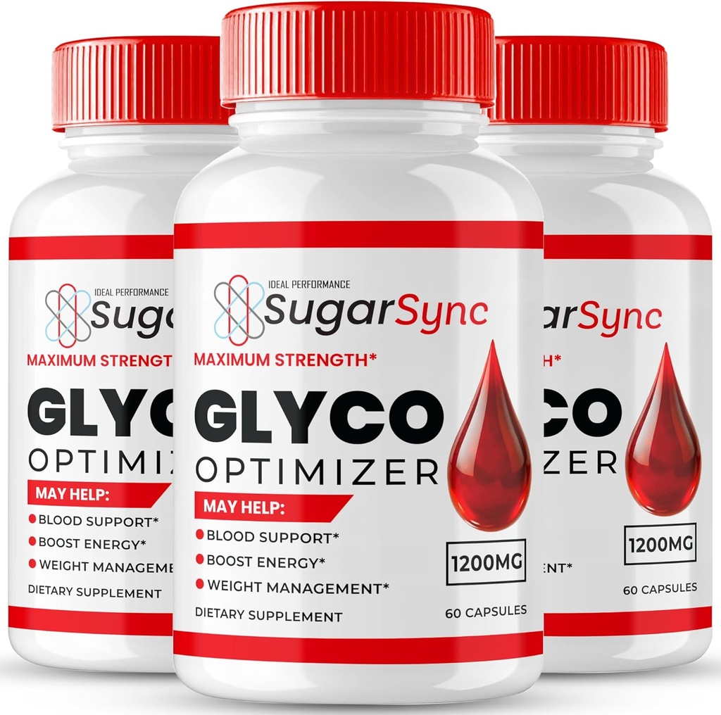 Sugar Sync Glyco Optimizer Reviews, Sugar Sync Glyco Optimizer Supplement Capsules - Maximale sterkte, SugarSync Glyco All Natural Fommula Pillen, SugarSyncGlyco Health Support Reviews (3 Pack)