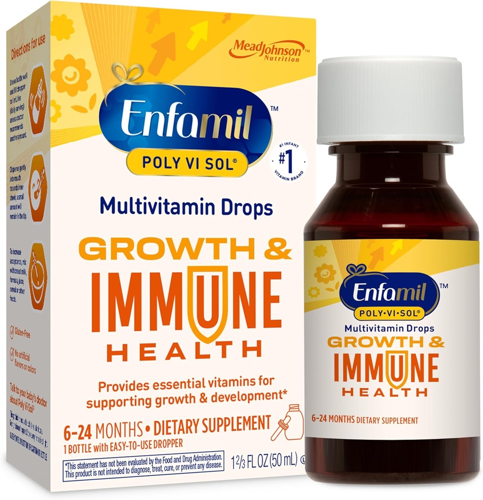 Enfamil Poly-Vi-Sol Multivitamine Supplement Drops with Iron 50 ml
