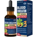 Bloedcirculatie Horse Chestnut Extract Liquid Drops, Castaño de Indias y Diosmina para la Circulacion y Varices, Nitric Oxide Supplement for Blood Flow, Pressure & Heart Health.2 oz
